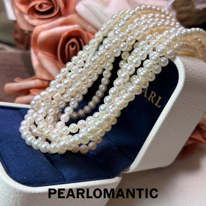 [Group-Buying] Mirror Glow 4–5mm Japan Akoya Pearl Necklace with 18K Adjustable Chain