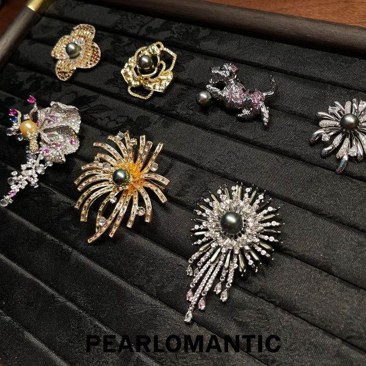 [Special Event] Pearl Garden 9–10mm Tahitian Pearl Vintage Brooch Collection