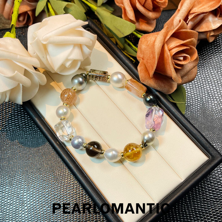 [Designer's Choice] Tahitian, Australian, Akoya Baroque Wild Symphony Bracelets