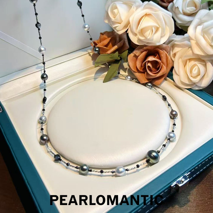 [Designer's Choice] S925 Silver Japan Made Smoky Elegance Sweater Necklace Chain