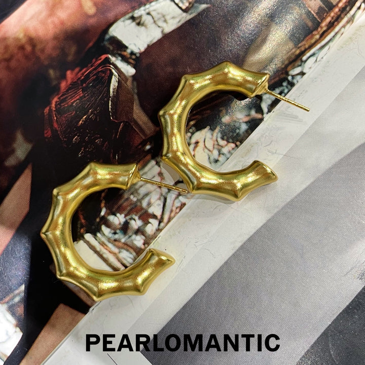 [Everyday Essentials] Italy-Made S925 Sterling Silver Golden Joint Earrings