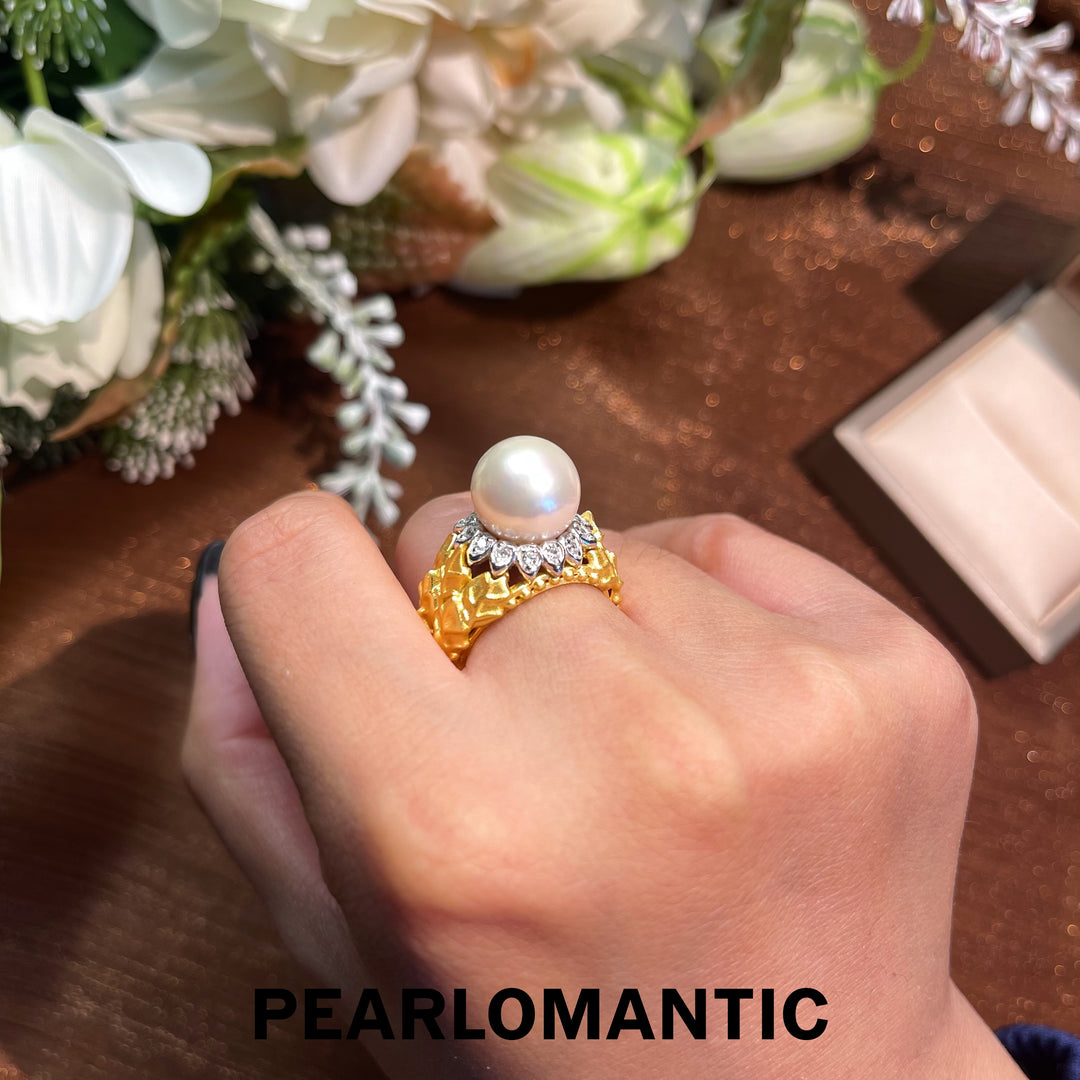 [Designer's Choice] Freshwater Pearl Imperial Grace Adjustable Ring w/ S925 Silver