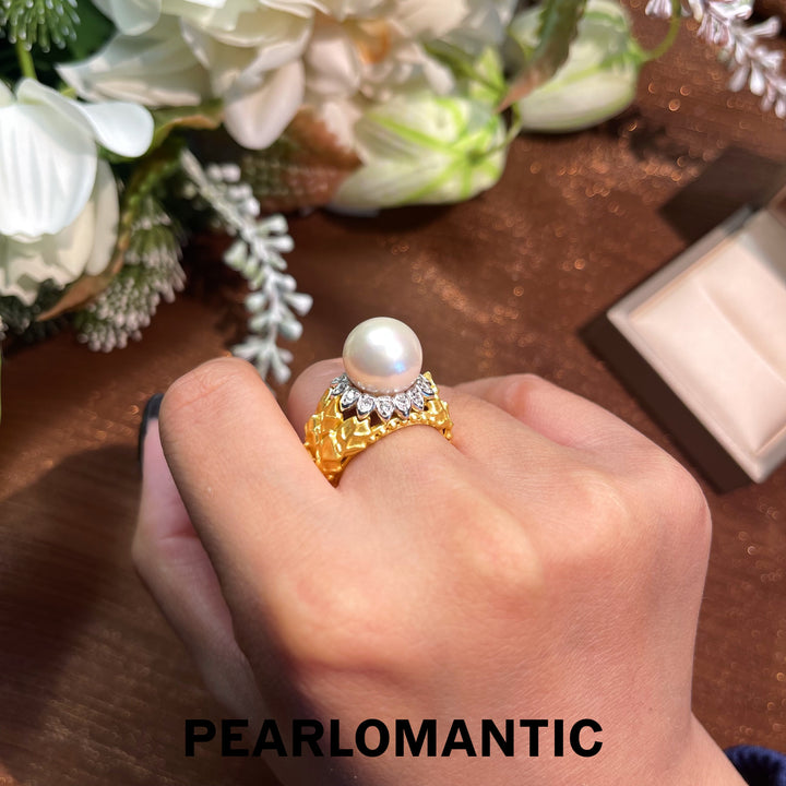 [Designer's Choice] Freshwater Pearl Imperial Grace Adjustable Ring w/ S925 Silver