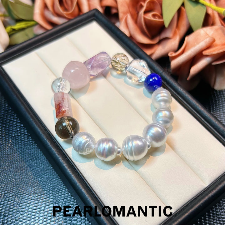 [Elección del diseñador] Pulseras "Cosmic Pulse" con perlas australianas y cristales naturales