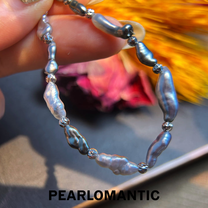 [Designer's Choice] Tahitian Black Keshi Pearl Adjustable Bracelets 16+3cm