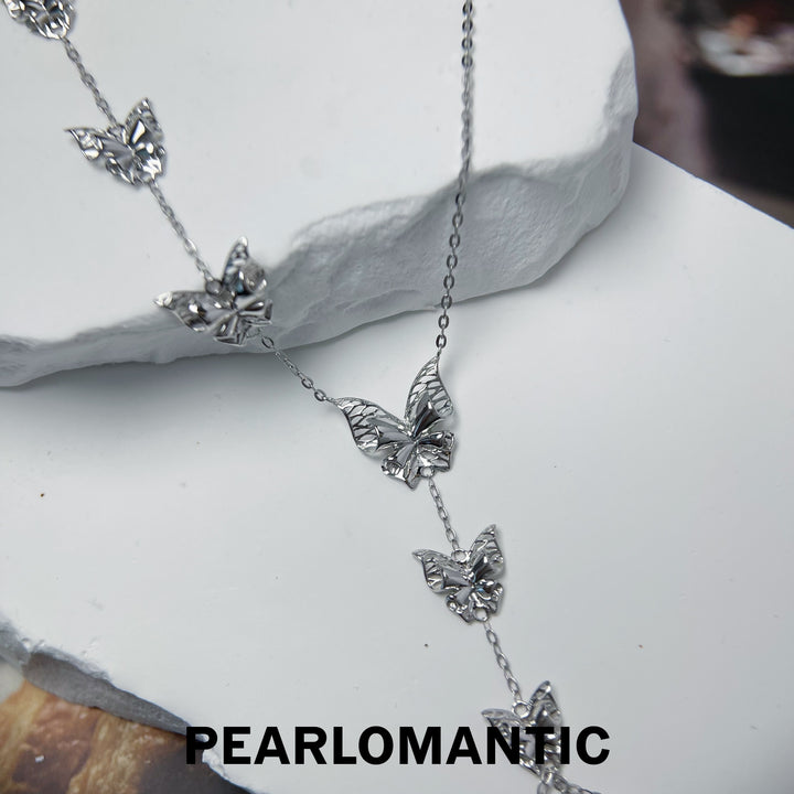 [Fine Jewelry] 18k White Gold Japan Made Butterfly Design Necklace