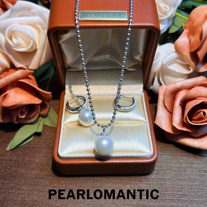 [Everyday Essnetials] Freshwater Pearl 12-13mm Rare Size Dual Style Pendants & Earrings