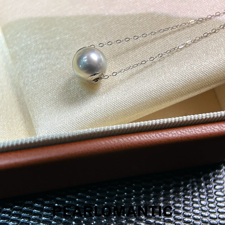 [Fine Jewelry] 8-9mm Akoya Madama Color Pearl Necklace w/ PT900 Adjustable Chain