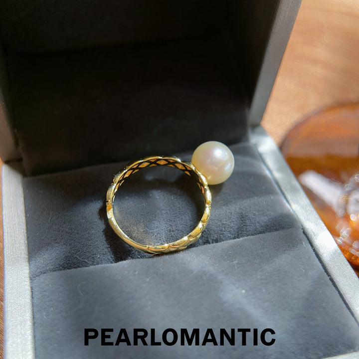 [Designer's Chocie] 8-9mm Freshwater Pearl 5A w/ s925 Adjustable Ring
