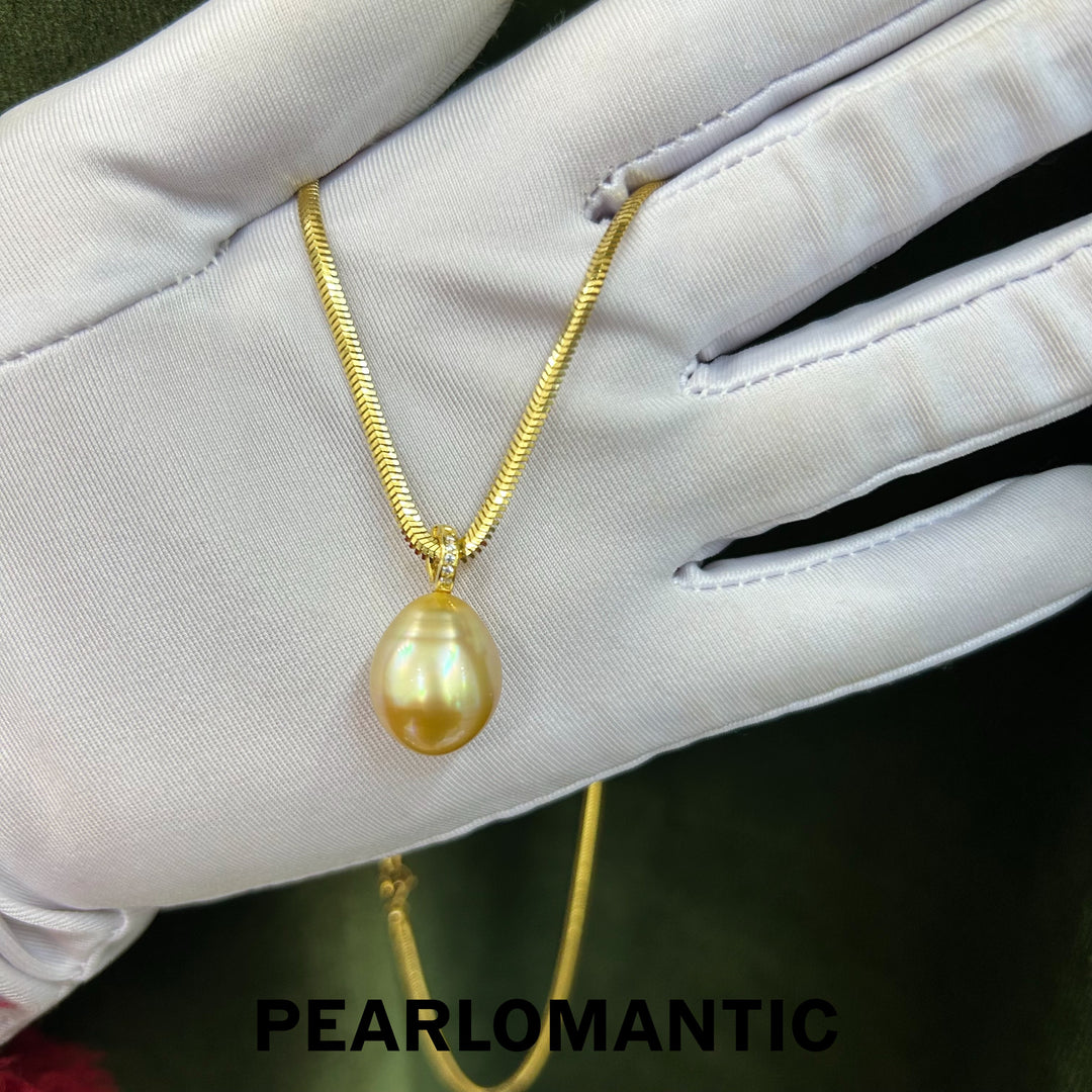 [Designer's Choice] South Sea Golden Baroque 10*14mm Pearl s925 All-purpose Pendant