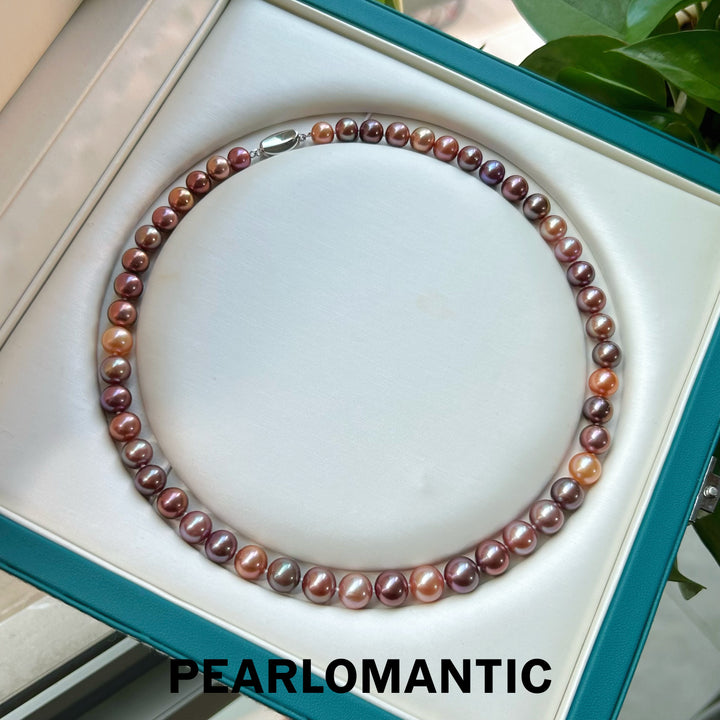 [Designer's Chioce] Freshwater Pearl Rare Metal Gradient Color Classic Necklace