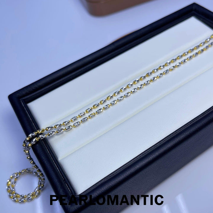 [Designer's Choice] Diamond Shape S925 Silver with Gold Plated Adjustable Chain