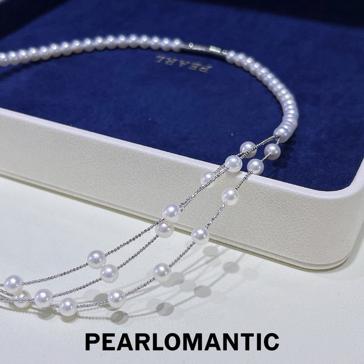 [Group-Buying] Starlit Cascade 5A Freshwater Pearl Multi-Layer Necklace