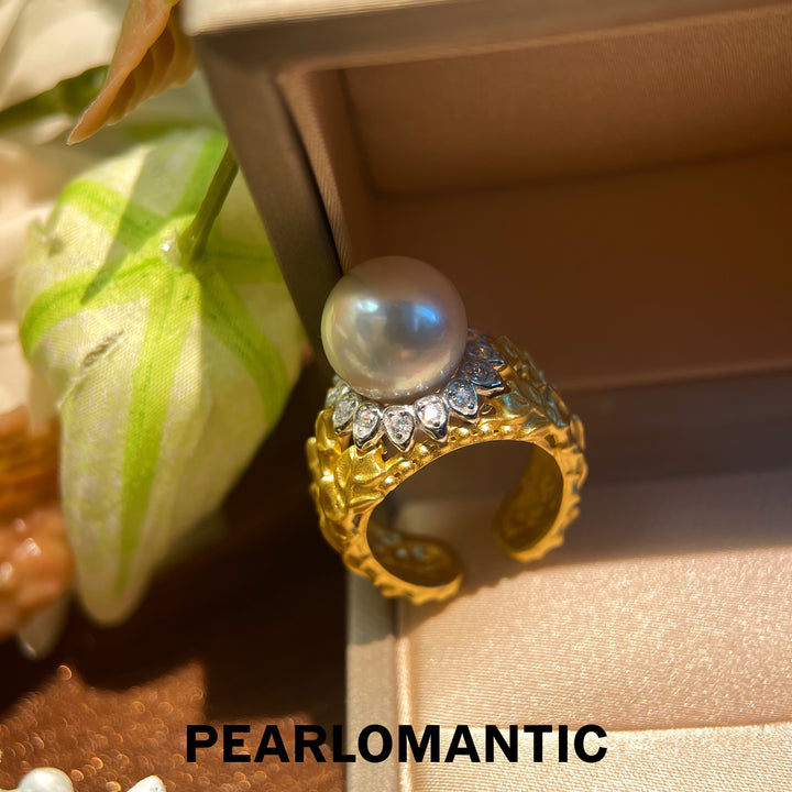 [Designer's Choice] Freshwater Pearl Imperial Grace Adjustable Ring w/ S925 Silver