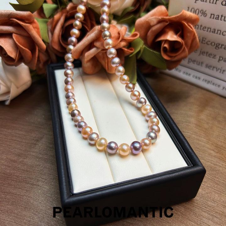 [Everyday Essentials] Freshwater Candy Color 7.5-8.5mm Classic Necklaces S925 Silver