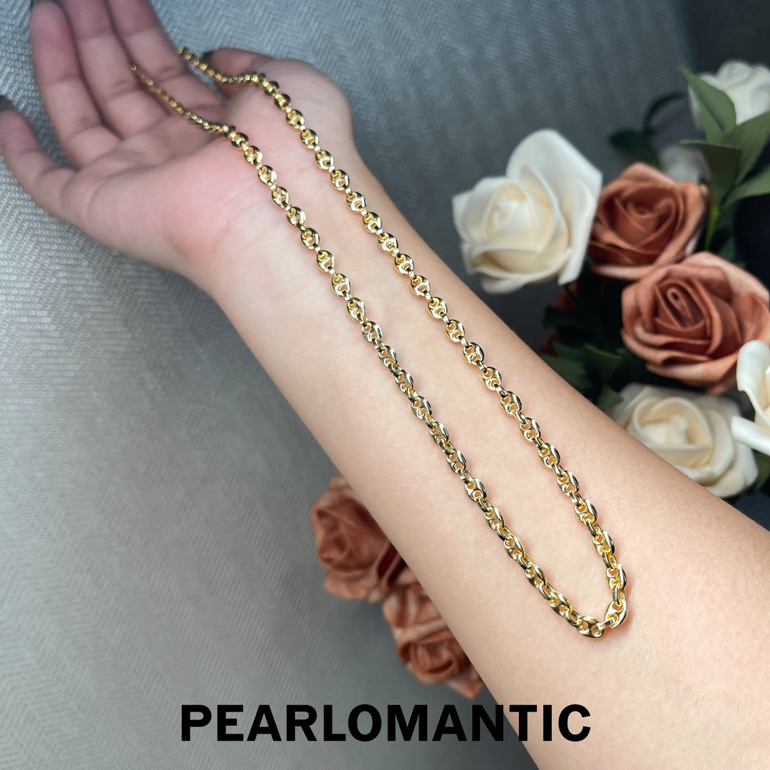 [618 Sale] Italy Made Pig Nose Link Necklace 42+5cm