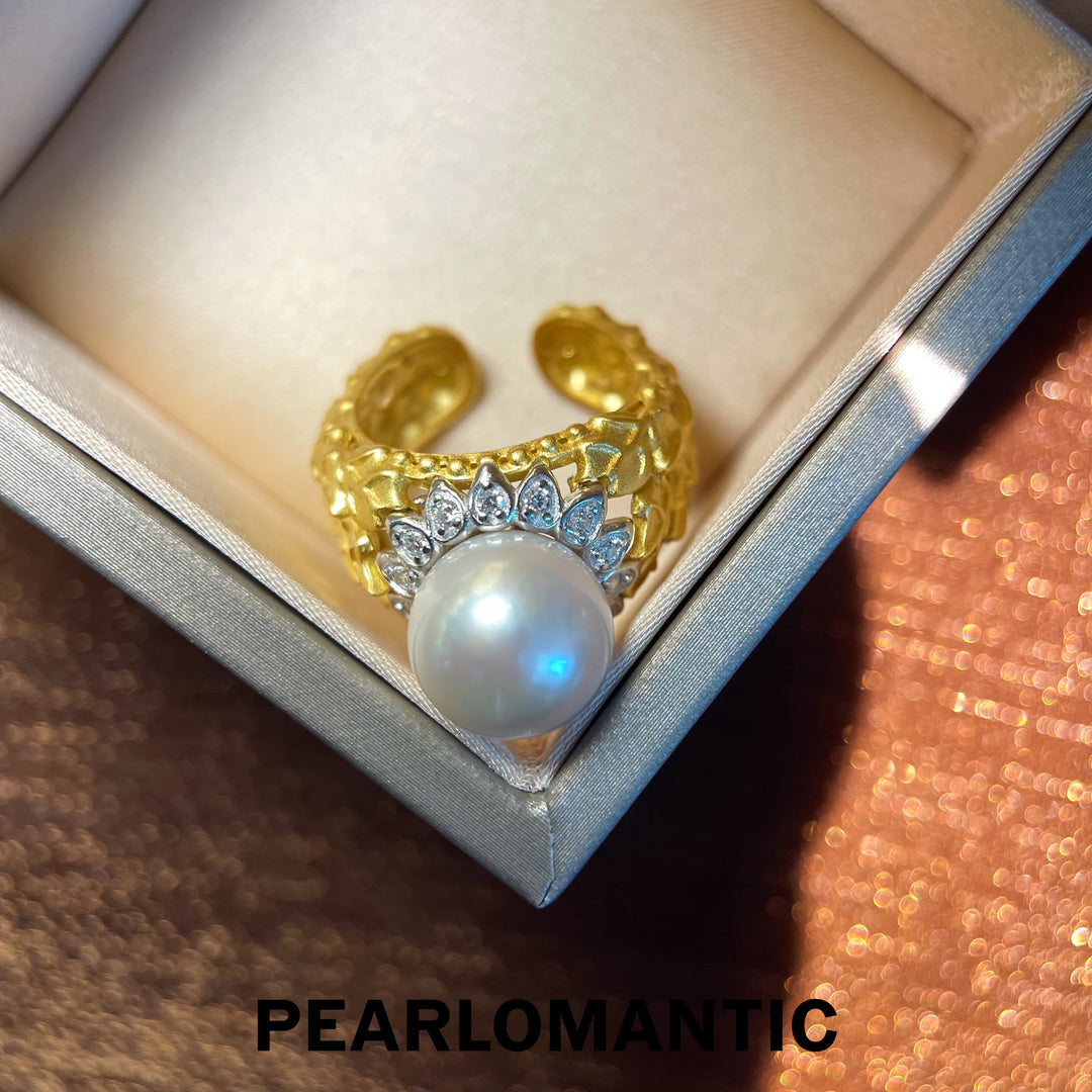 [Designer's Choice] Freshwater Pearl Imperial Grace Adjustable Ring w/ S925 Silver