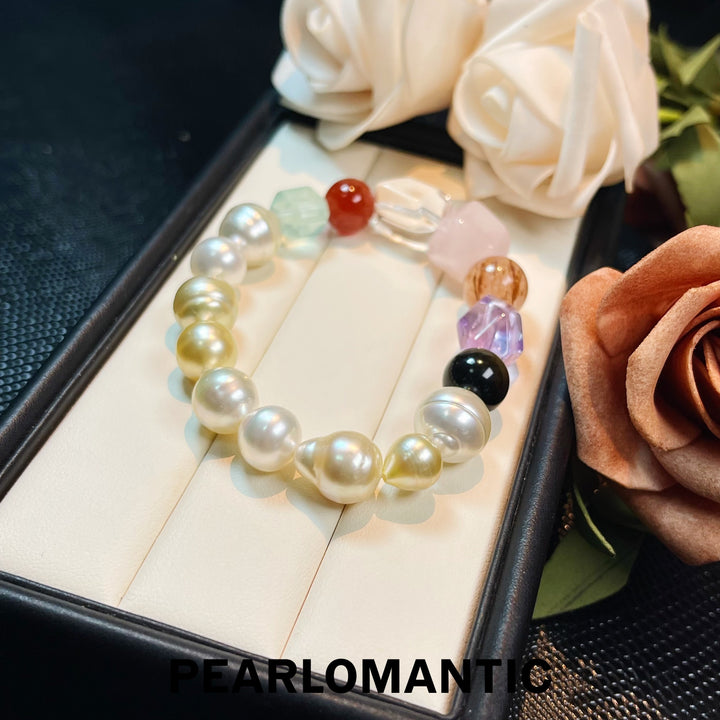 [Designer's Choice] Japan Made - Australian & South Sea Pearl Sun & Moon Symphony Bracelets