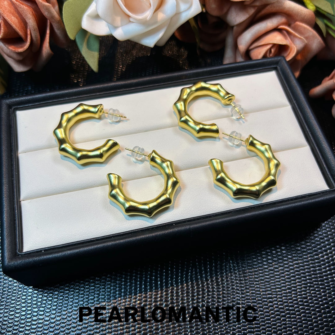 [Everyday Essentials] Italy-Made S925 Sterling Silver Golden Joint Earrings