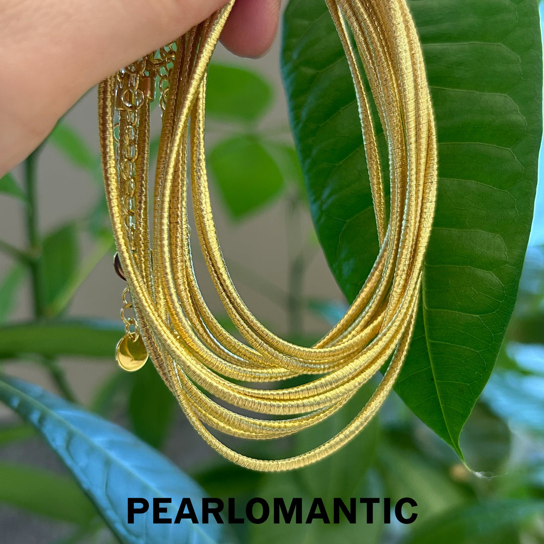 [Everyday Essentials] Exquisite German - Crafted S925 Snake Bone Chain - 45cm, Adjustable