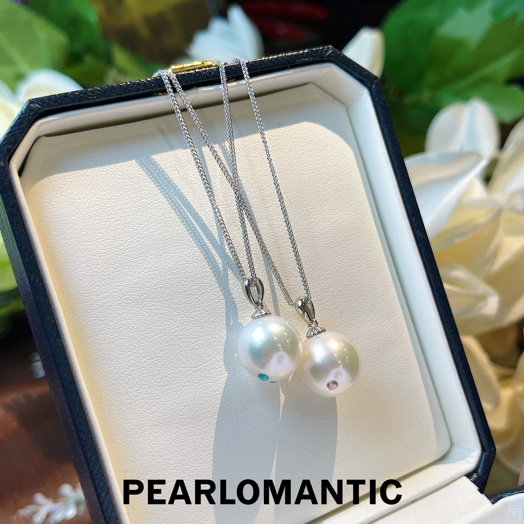 [CNY] S925 Silver Freshwater Pearl 12-13mm Planet Design Pendants