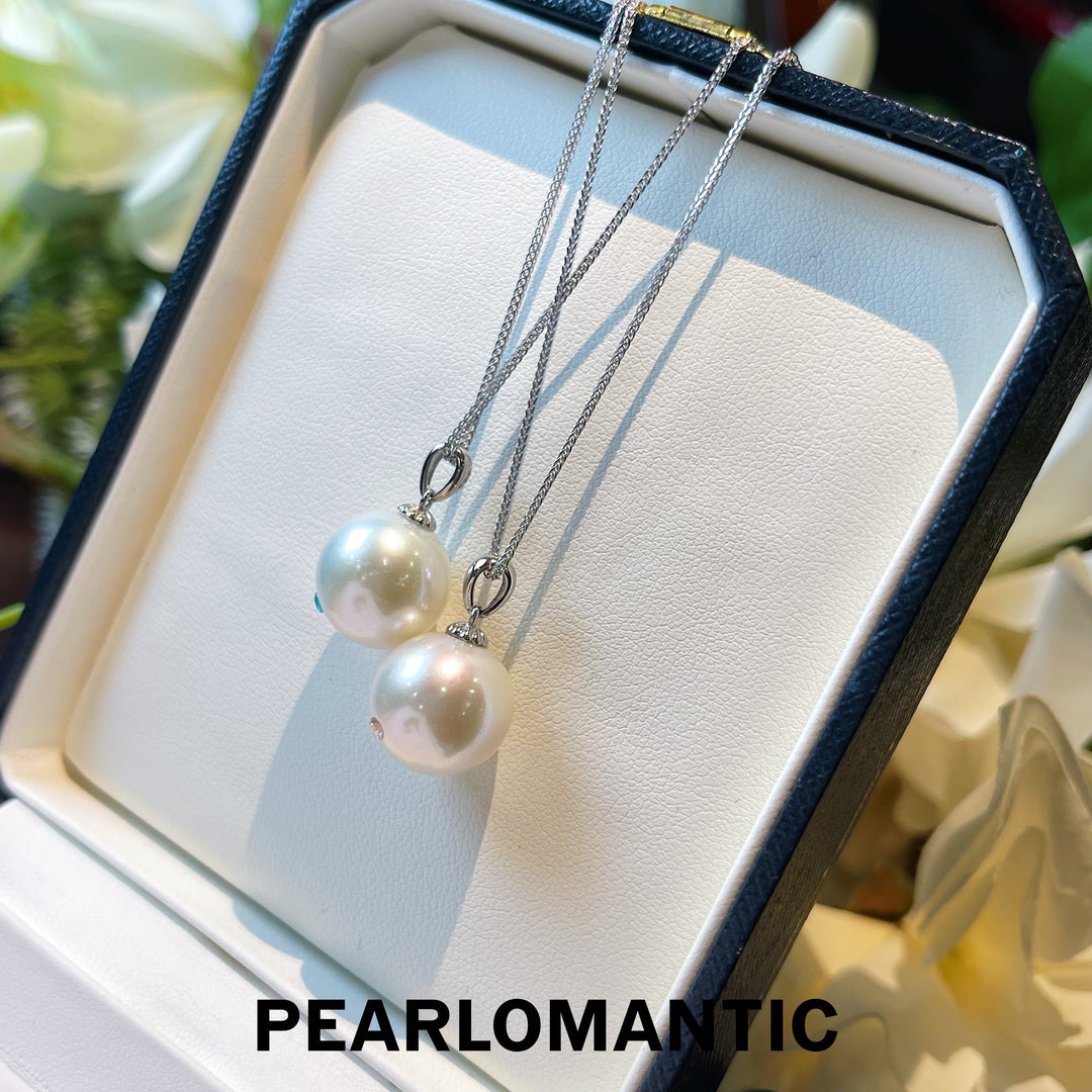 [CNY] S925 Silver Freshwater Pearl 12-13mm Planet Design Pendants