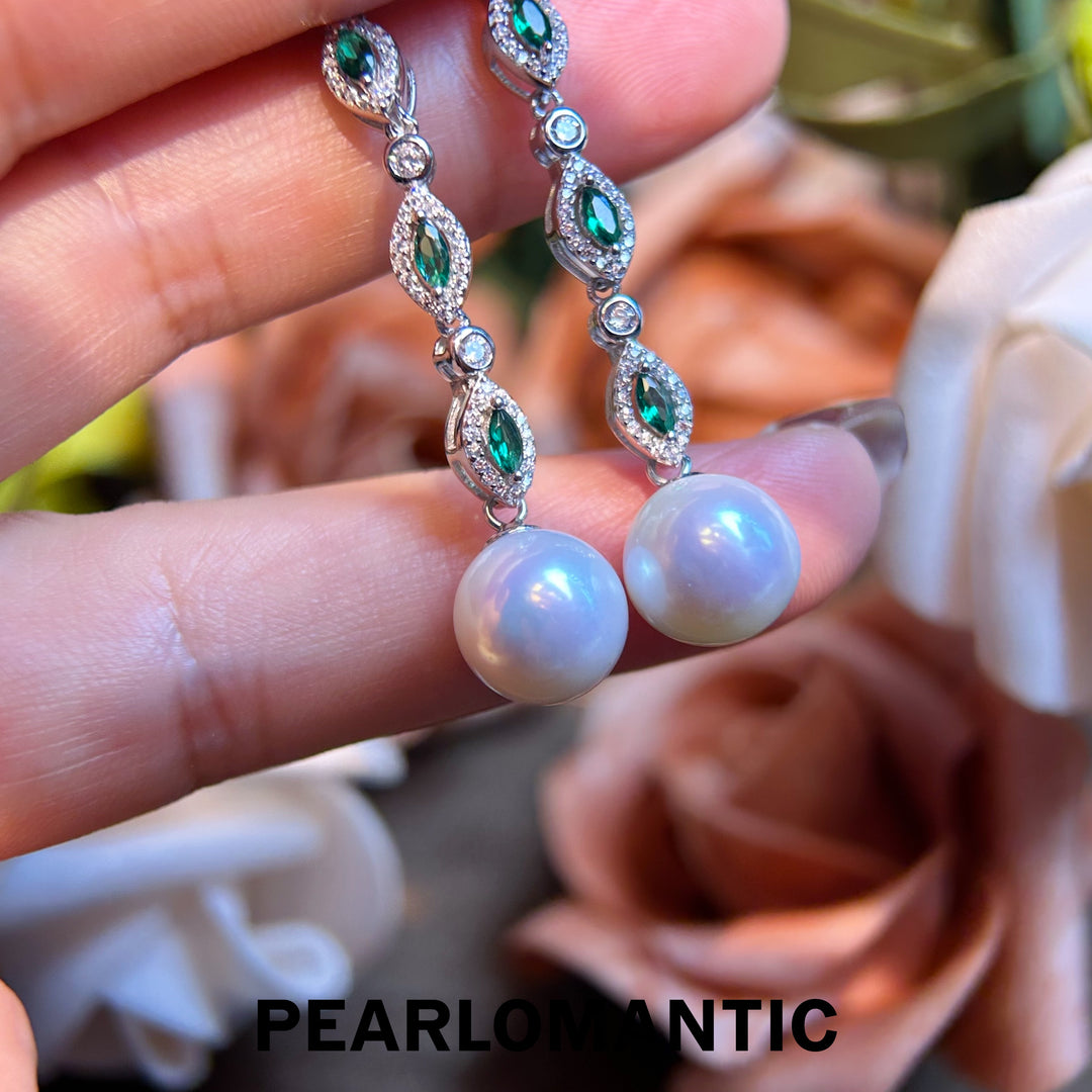 [Designer's Choice] Freshwater Pearl Mirror Shine Dangle Earring w/ S925 Silver