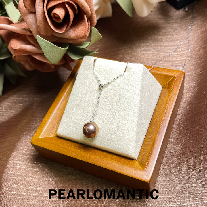 [Fine Jewelry] Freshwater Edison Pearl 9-10mm Rare Metal Color Y-style Pendants w/ Adjustable Chain