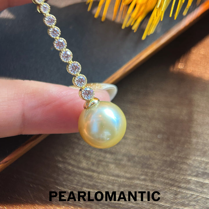 [Mid-Year Sale] Sunlight Grace – S925 Silver & South Sea Pearl Y-Necklace