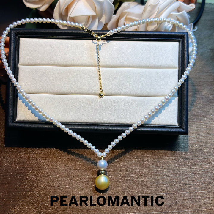 [Designer's Choice] Unique Freshwater & South Sea Pearl Blend S925 Silver Necklace
