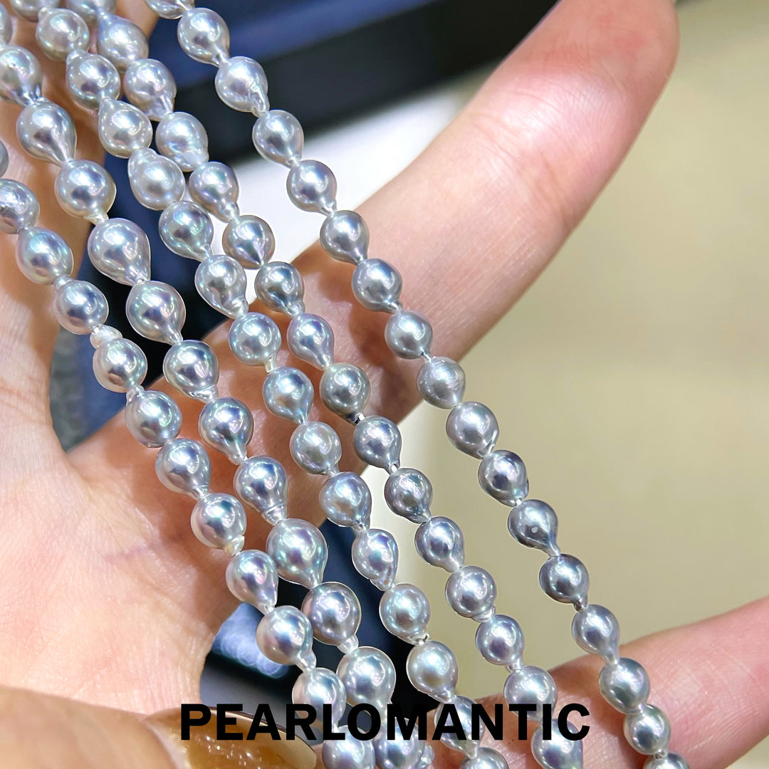 [Designer's Choice] S925 Silver Adjustable Madama Color Baroque Akoya Necklace