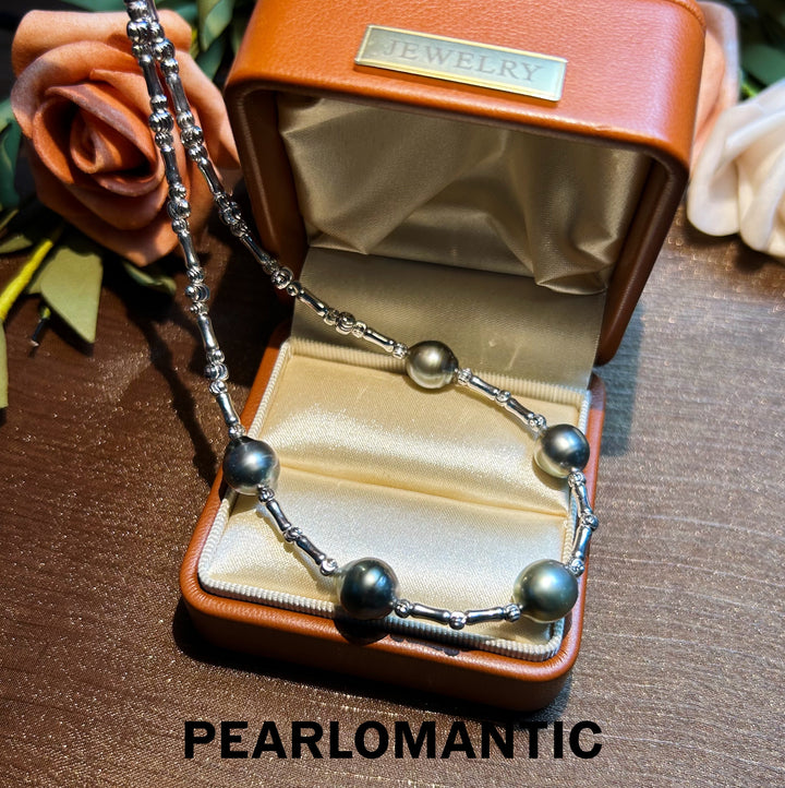 [Designer's Choice] S925 Silver Tahitian Baroque Pearl Adjustable Necklace (40+5cm)