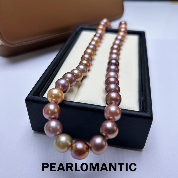 [Mother's Day] Freshwater Edison Pearl 9-11mm Candy Color Classic Necklace 43cm