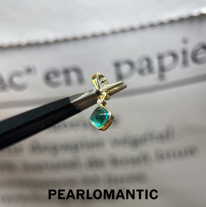 [Group-Buying] Emerald 0.3 - 0.35ct + Diamond All-purpose Pendant w/ 18k Gold