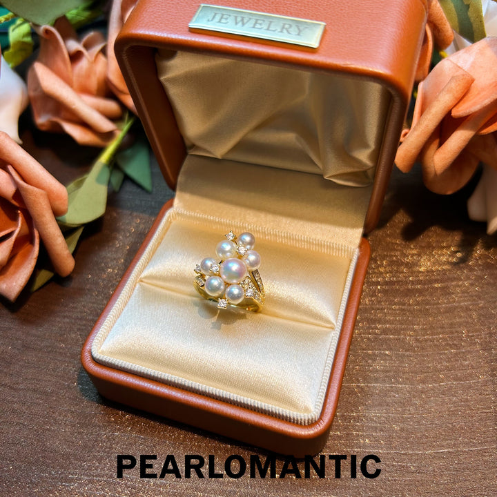 [Designer's Choice] Akoya Pearl 3-7mm Luminous Bloom Ring w/ S925 Silver