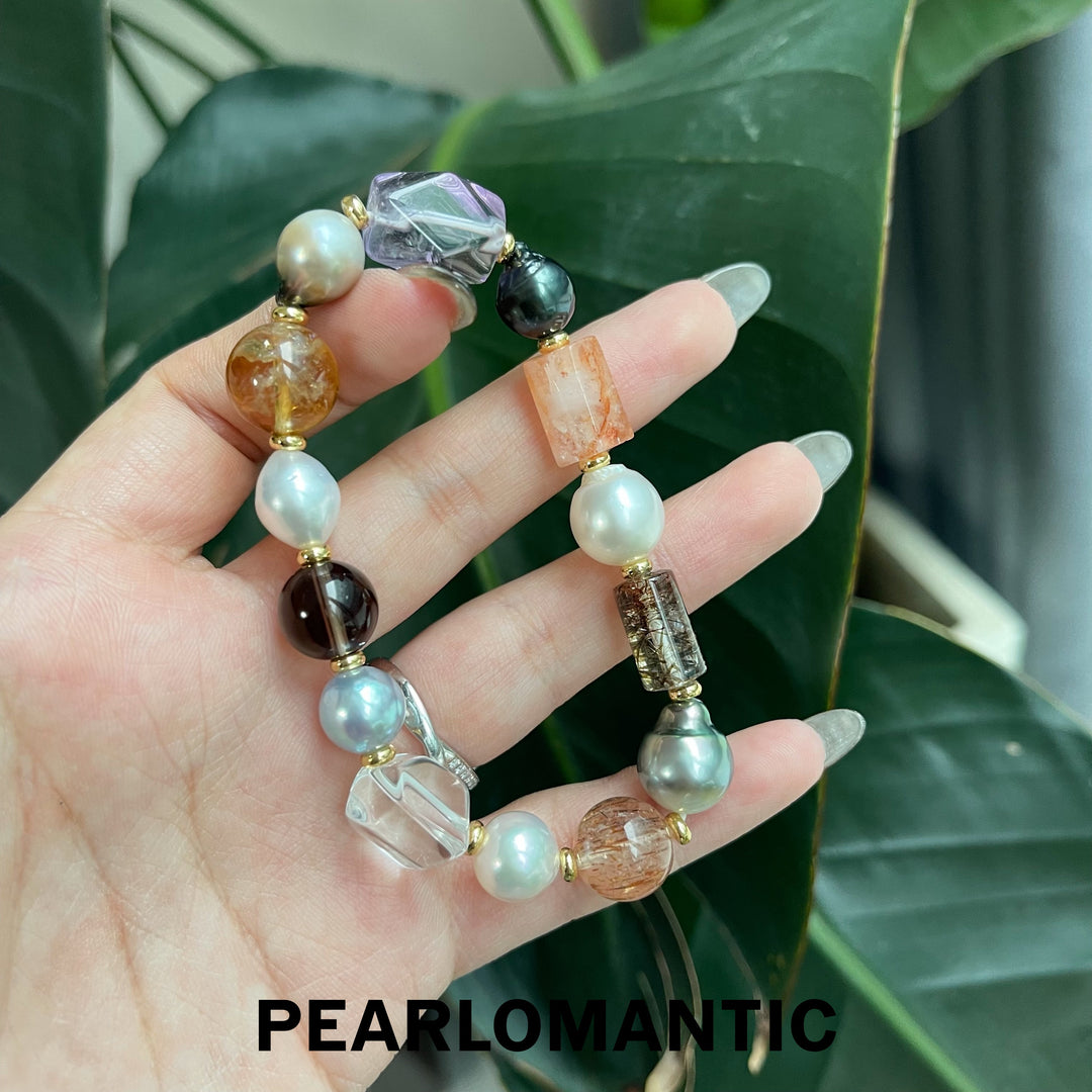 [Designer's Choice] Tahitian, Australian, Akoya Baroque Wild Symphony Bracelets