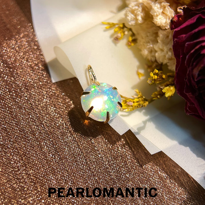 [Fine Jewelry] Opal Stone 1ct Classic Pendants w/ Silver Chain