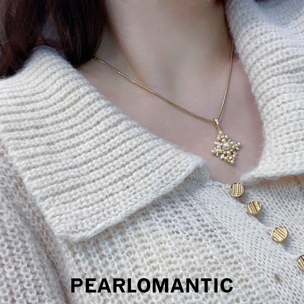 [Designer's Choice] Regal Radiance – Vintage-Inspired Akoya Cluster Charm Pendants