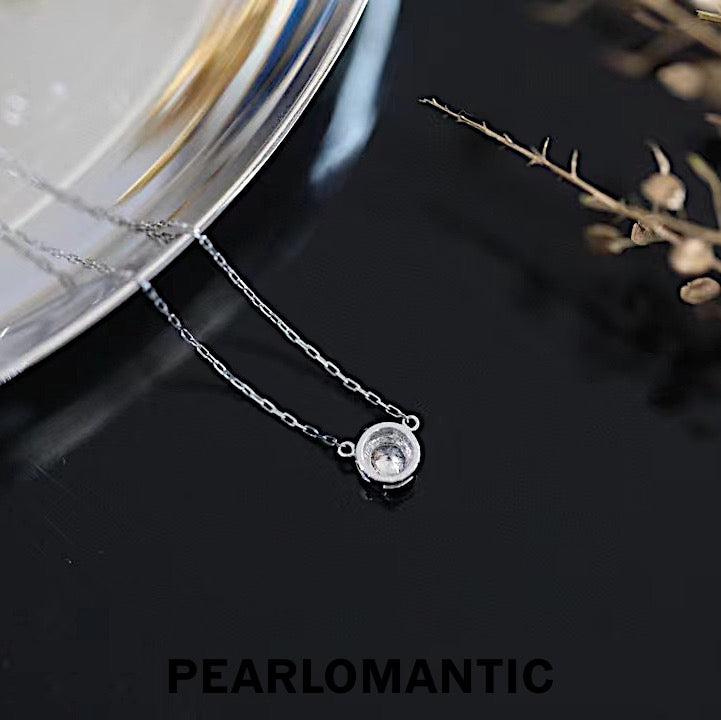 [Fine Jewelry] Diamond 0.1ct Pendant F-G Color w/ 18k White Gold