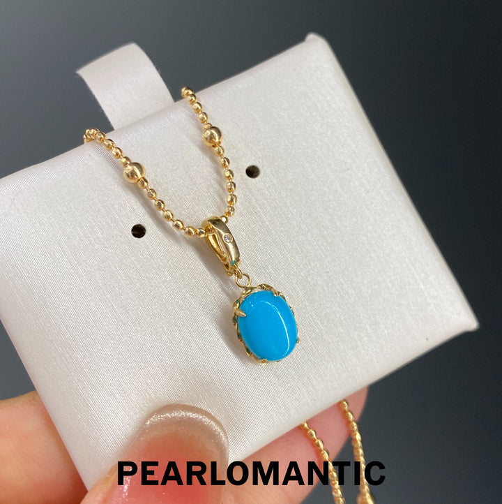 [Group-Buying] 18k Gold Turquoise Classic Earring Studs, Pendants or Jewelry Set All-purpose Clasp