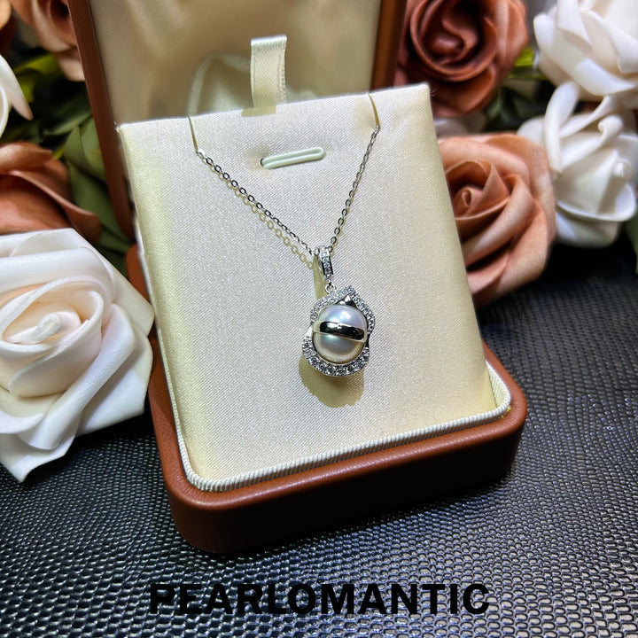 [618 Sale] Australian White Pearl Gourd Pendant Necklace w/ S925 Silver