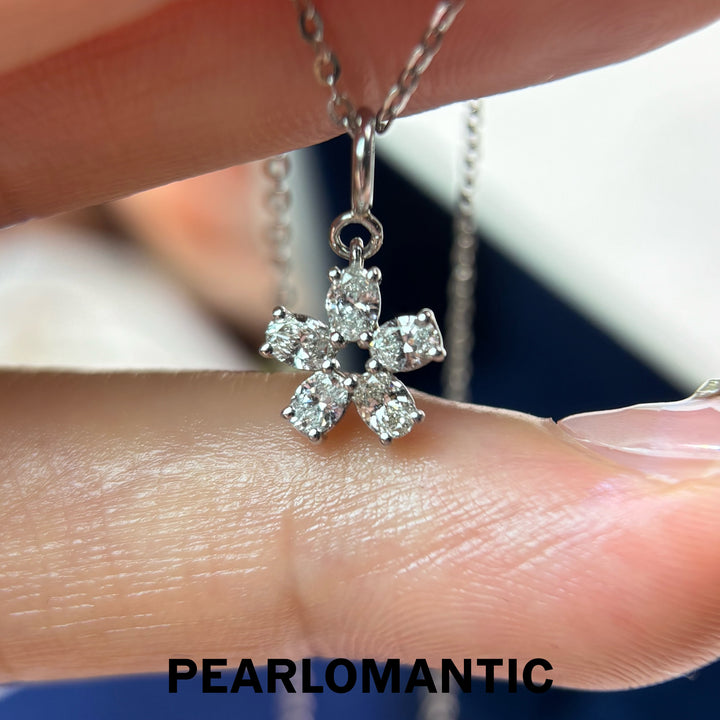 [Fine Jewelry] Diamond Blossom PT900 Platinum 1ct Lab-Grown Diamond Convertible Pendant