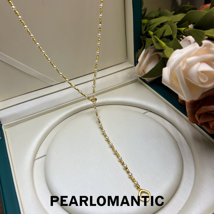 [Everyday Essentials] Freshwater Pearl 3-4mm Versatile Multi-use 95cm Necklace w/ S925 Silver