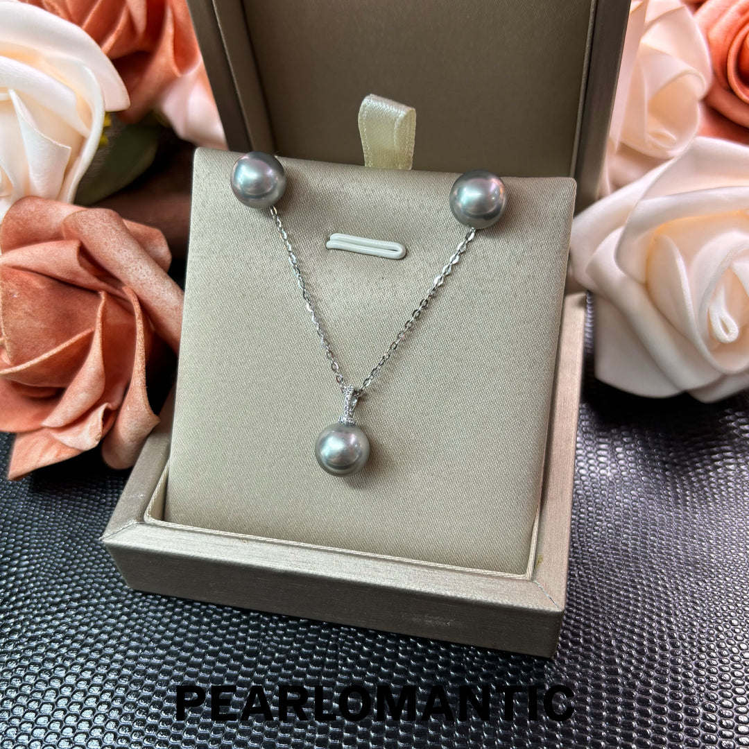 [Fine Jewelry] Tahitian Platinum Gray Pearl PT900 Enhancer Pendant