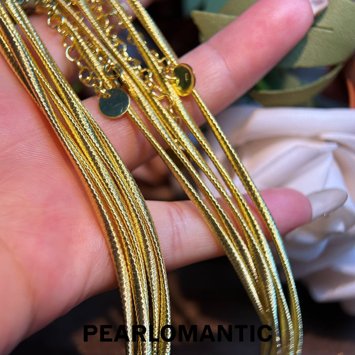 [Everyday Essentials] Exquisite German - Crafted S925 Snake Bone Chain - 45cm, Adjustable