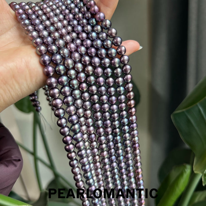 [Elección del Diseñador] Collar clásico "Nebulosa de uva morada" de perlas de agua dulce con plata S925