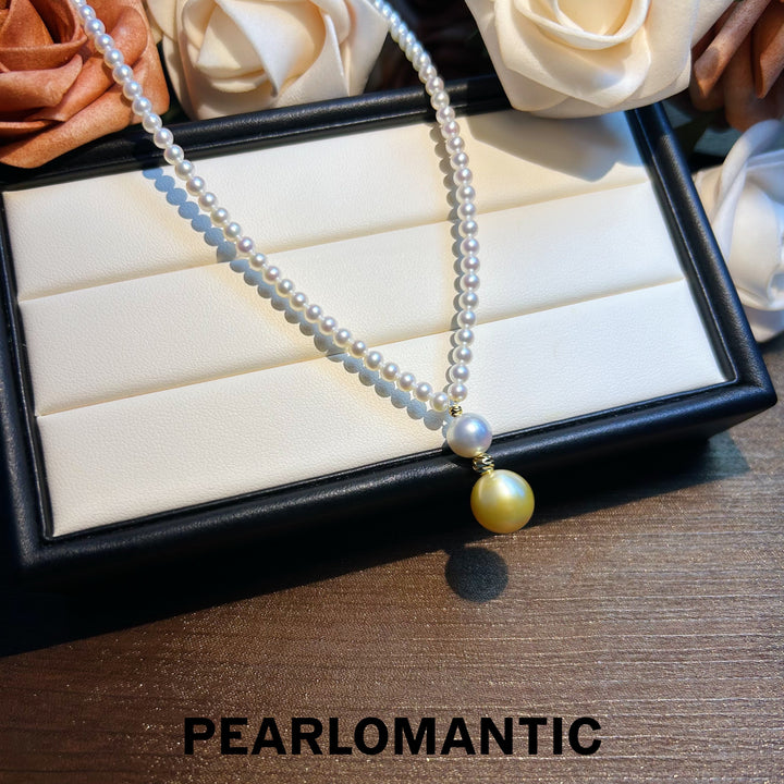 [Designer's Choice] Unique Freshwater & South Sea Pearl Blend S925 Silver Necklace