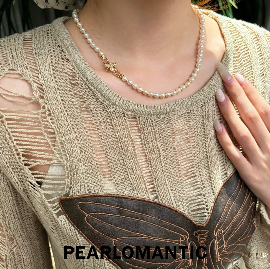 [Designer’s Choice] Candy Glow 5–6mm Japanese Akoya Baroque Pearl Multicolor Necklace