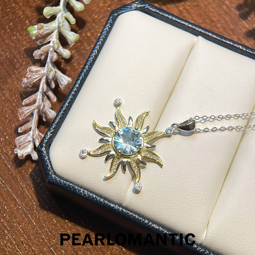 [Everyday Essential] Topaz 2ct Solar Radiance Pendants w/ Adjustable Chain