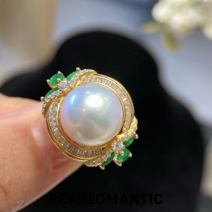 [Fine Jewelry] Excellent Luster Freshwater Pearl 10-11mm Big Size Adjustable Ring